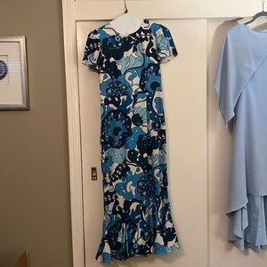 Rhode Lulani Dress- Woodstock Floral Blue (Size 8)